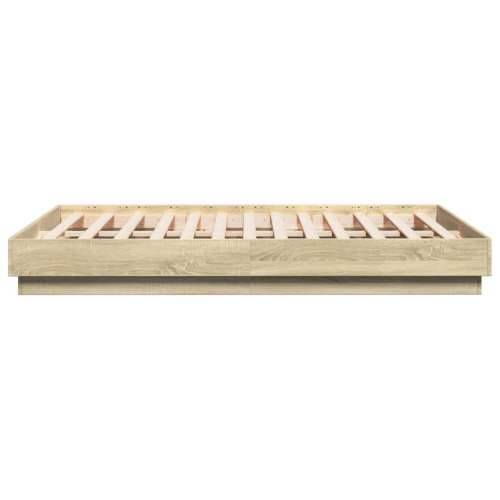 Okvir za krevet boja hrasta 135x190 cm od konstruiranog drva - sonoma hrast 135 x 190 cm Cijena