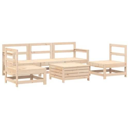 Vrtna garnitura - 6-dijelni set vrtnih sofa od masivne borovine - Prirodna boja bora 1 Cijena