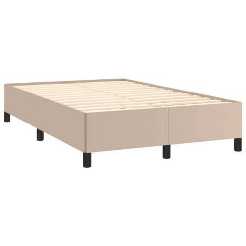Krevet s oprugama i madracem LED 120x190 cm umjetna koža - Boja cappuccina 120 x 190 cm gumbi Cijena