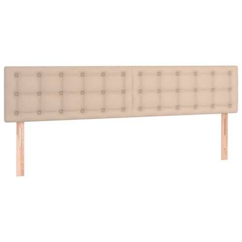 Krevet s oprugama i madracem LED 120x190 cm umjetna koža - Boja cappuccina 120 x 190 cm gumbi Cijena