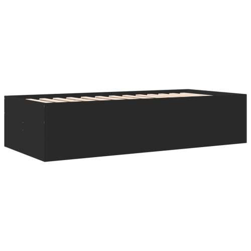 Dnevni krevet s ladicama bez madraca crni 75x190 cm - Crna 75 x 190 cm Cijena