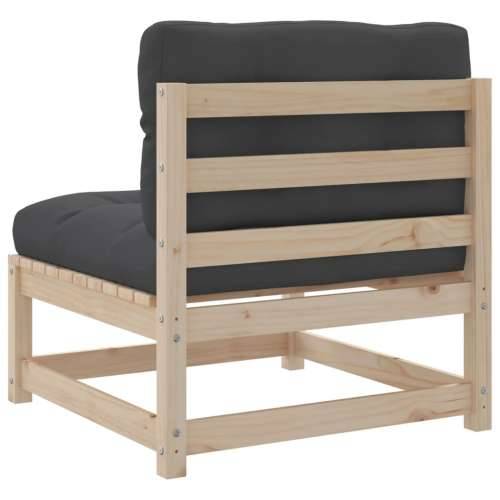 Vrtna garnitura - 9-dijelni set vrtnih sofa s jastucima od masivne borovine - Prirodna boja bora Da 1 Cijena