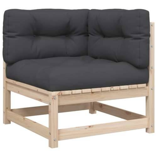 Vrtna garnitura - 9-dijelni set vrtnih sofa s jastucima od masivne borovine - Prirodna boja bora Da 1 Cijena