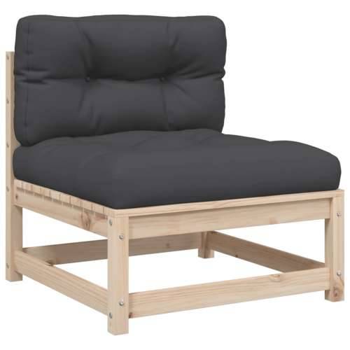 Vrtna garnitura - 9-dijelni set vrtnih sofa s jastucima od masivne borovine - Prirodna boja bora Da 1 Cijena