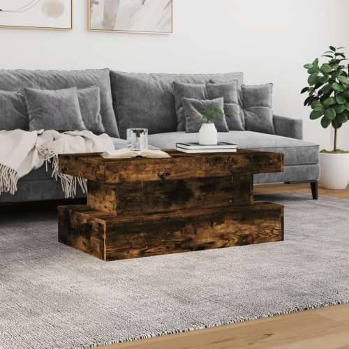 Stolić za kavu s LED svjetlima boja hrasta 90 x 50 x 40 cm - Dimljeni hrast 1 90 cm Cijena