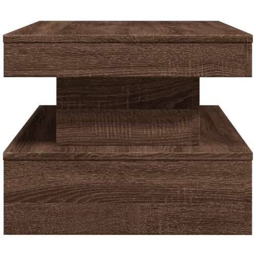 Stolić za kavu s LED svjetlima smeđa boja hrasta 90x50x40 cm - Smeđi hrast 1 90 cm Cijena