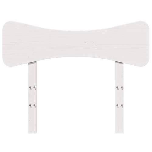 Uzglavlje bijelo 75 cm od masivne borovine  - Bijela 75 cm 1 Cijena