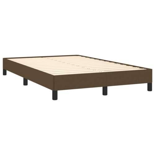 Krevet box spring s madracem tamnosmeđi 120 x 190 cm od tkanine - Tamno smeđa 120 x 190 cm vodoravne pruge Cijena