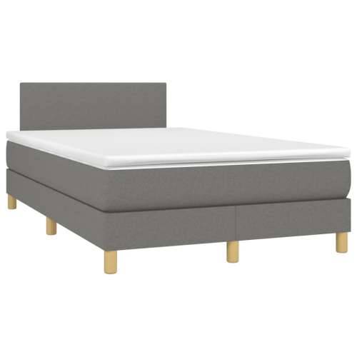 Krevet box spring s madracem tamnosivi 120 x 190 cm tkanina - Tamno siva 120 x 190 cm Gladak dizajn Cijena