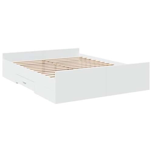 Okvir kreveta s ladicama bez madraca bijeli 150x200 cm - Bijela 150 x 200 cm Cijena