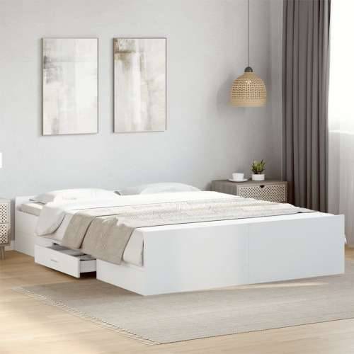 Okvir kreveta s ladicama bez madraca bijeli 150x200 cm - Bijela 150 x 200 cm Cijena
