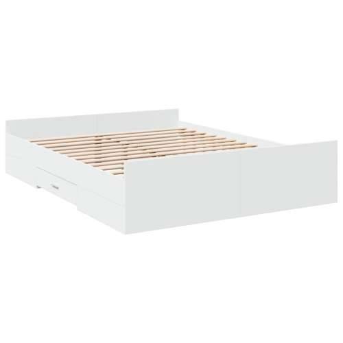 Okvir kreveta s ladicama bez madraca bijeli 150x200 cm - Bijela 150 x 200 cm Cijena
