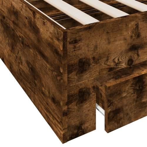 Okvir kreveta s ladicama boja hrasta 200x200 cm - Dimljeni hrast 200 x 200 cm Cijena