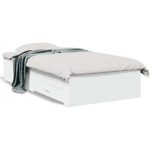 Okvir kreveta s ladicama bijeli 90 x 200 cm konstruirano drvo Cijena
