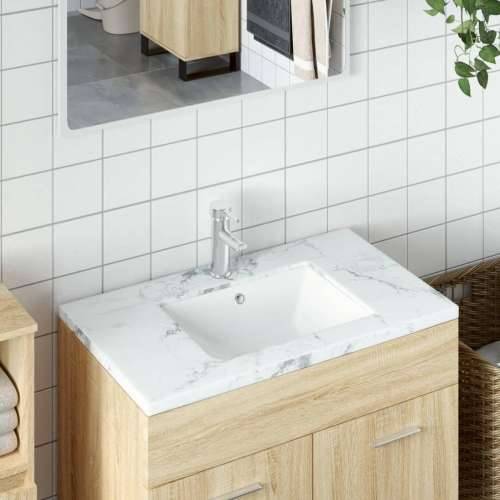 Kupaonski Lavabo - Umivaonik bijeli 52x38,5x19,5 cm pravokutni keramički - 52 x 38.5 x 19.5 cm Cijena