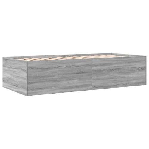 Dnevni krevet s ladicama bez madraca siva boja hrasta 75x190 cm - Sivi hrast sonoma 75 x 190 cm Cijena