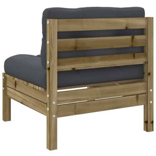 Vrtna garnitura - 6-dijelni set vrtnih sofa od impregnirane borovine s jastucima - Prirodno impregnirano 1 Cijena