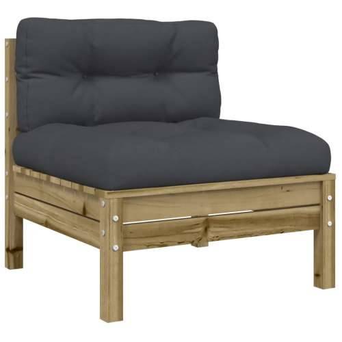 Vrtna garnitura - 7-dijelni set vrtnih sofa od impregnirane borovine s jastucima - Prirodno impregnirano 1 Cijena