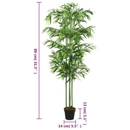 Umjetno stablo bambusa 240 listova 80 cm zeleno - 14 x 80 cm 1 Cijena