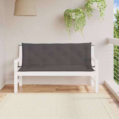 Jastuci za vrtnu klupu 2 kom antracit tkanine Oxford - Antracit 150 x 50 x 7 cm 2 Cijena