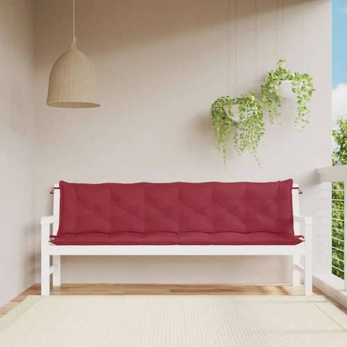 Jastuci za vrtnu klupu 2 kom Crvena vina tkanine Oxford - boja crnog vina 200 x 50 x 7 cm 2 Cijena
