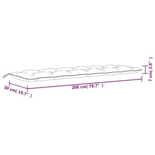 Jastuci za vrtnu klupu 2 kom Crvena vina tkanine Oxford - boja crnog vina 200 x 50 x 7 cm 2 Cijena