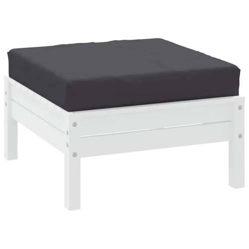 Paletni podni jastuk od tkanine 60x60x9,5 cm antracit - Antracit 1 naslon za noge Cijena