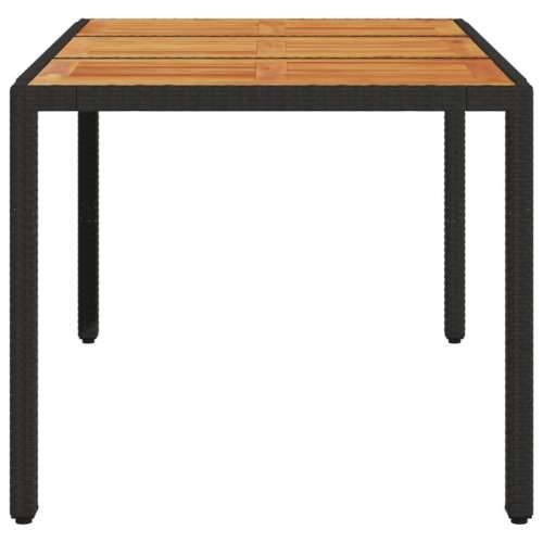 Vrtni stol s pločom od drva bagrema crni 150x90x75cm poliratana - Crna 150 cm 1 Cijena