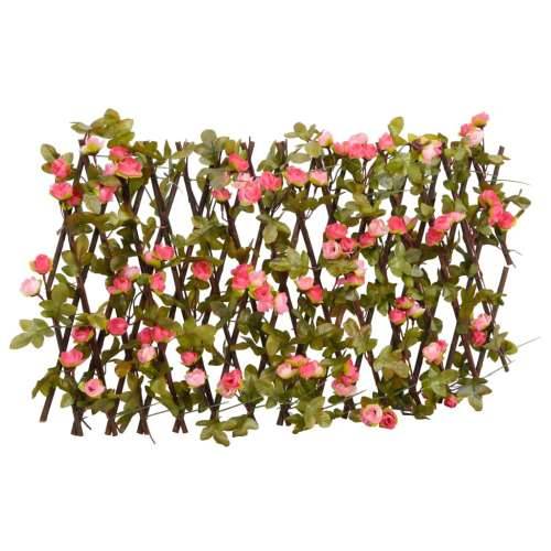  Proširiva rešetka od umjetnog bršljana roza 180 x 20 cm Cijena