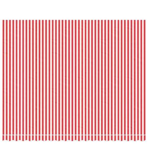 Zamjenska tkanina za tendu crveno-bijela prugasta 4,5 x 3,5 m Cijena