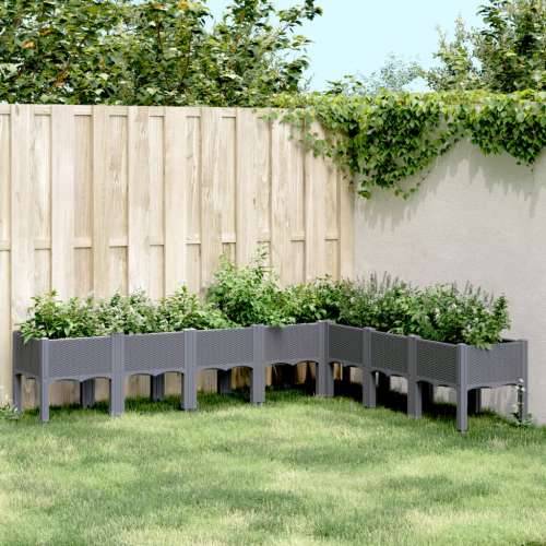 Vrtna sadilica s nogama plava siva 200 x 160 x 42 cm PP - Plavo-siva 200 x 160 x 42 cm 1 Cijena