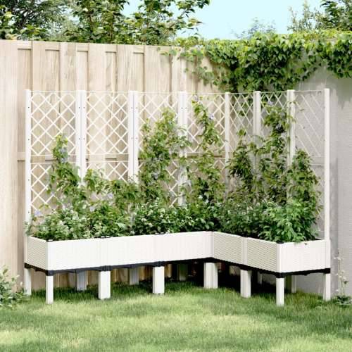 Vrtna sadilica s rešetkom bijela 160 x 120 x 142 cm PP - Bijela 160 x 120 x 142 cm 1 Cijena