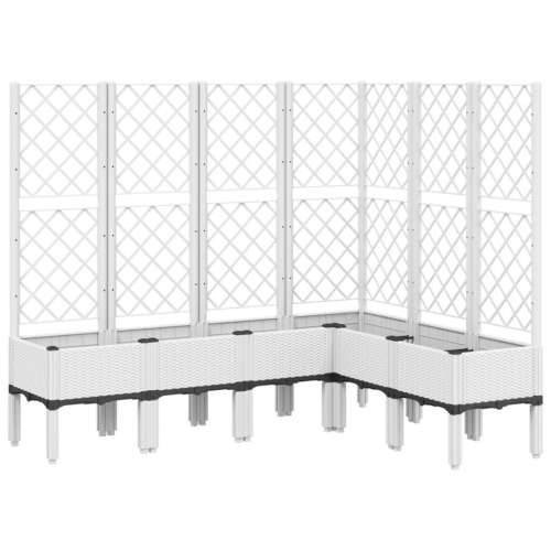 Vrtna sadilica s rešetkom bijela 160 x 120 x 142 cm PP - Bijela 160 x 120 x 142 cm 1 Cijena
