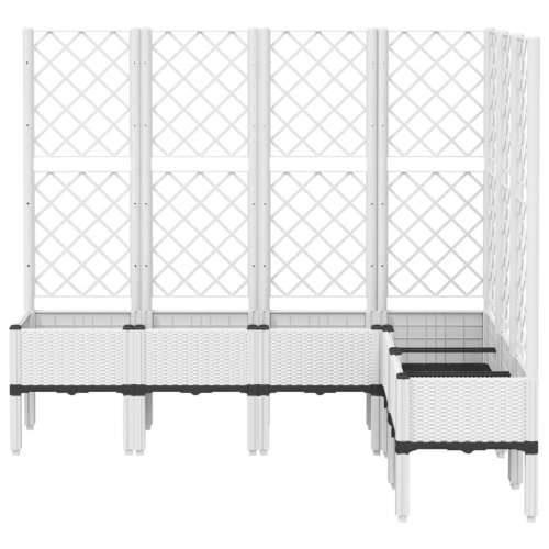 Vrtna sadilica s rešetkom bijela 160 x 120 x 142 cm PP - Bijela 160 x 120 x 142 cm 1 Cijena