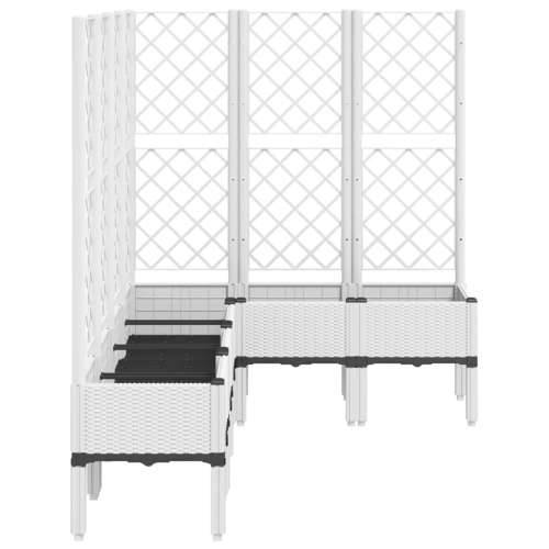 Vrtna sadilica s rešetkom bijela 160 x 120 x 142 cm PP - Bijela 160 x 120 x 142 cm 1 Cijena