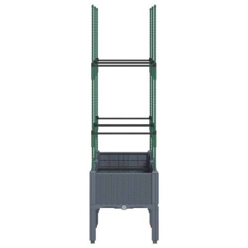 Vrtna sadilica s rešetkom plava siva 80 x 40 x 142,5 cm PP - Plavo-siva 80 x 40 x 142.5 cm 1 Cijena