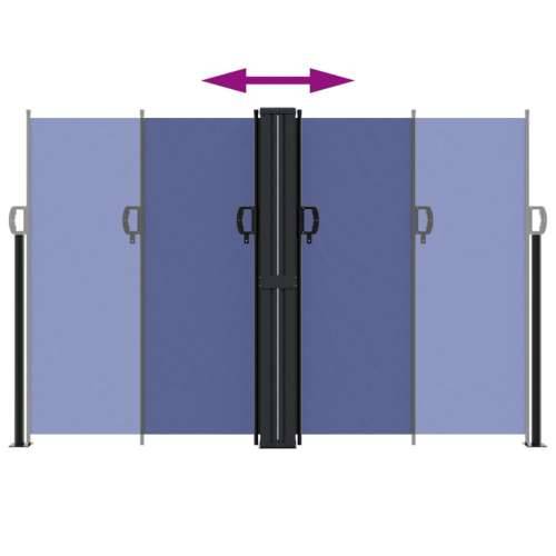 Bočna tenda na uvlačenje plava 160 x 1000 cm - Plava 160 x 1000 cm 1 Cijena