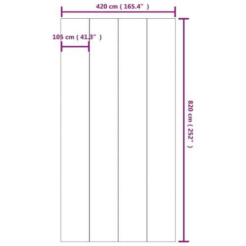 Platno za tlo ispod bazena svjetlosivo 820x420 cm poliesterska - 820 x 420 cm 1 Cijena