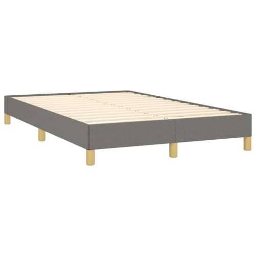 Krevet box spring s madracem tamnosivi 120 x 190 cm tkanina - Tamno siva 120 x 190 cm Okomite pruge Cijena