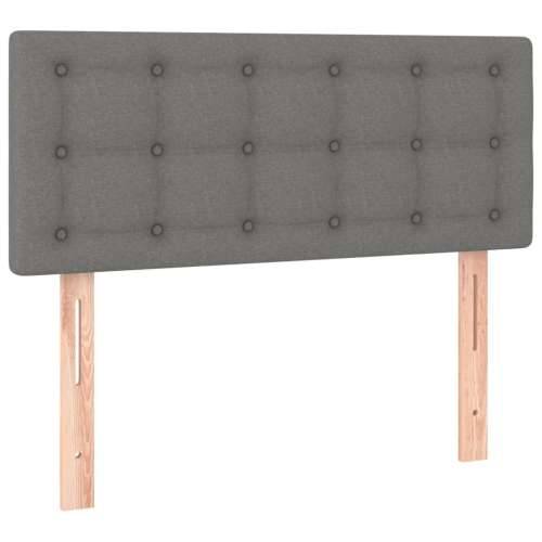 Krevet box spring s madracem tamnosivi 120 x 190 cm tkanina - Tamno siva 120 x 190 cm gumbi Cijena