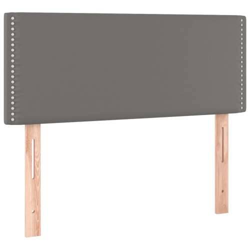 Krevet s oprugama i madracem sivi 120x190 cm od umjetne kože - Siva 120 x 190 cm Obično s čavlima Cijena