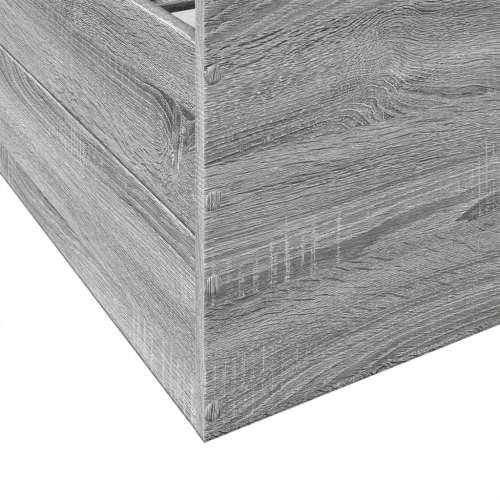 Okvir za krevet s ladicama boja hrasta 150x200 cm drveni Sivi hrast sonoma 150 x 200 cm Cijena