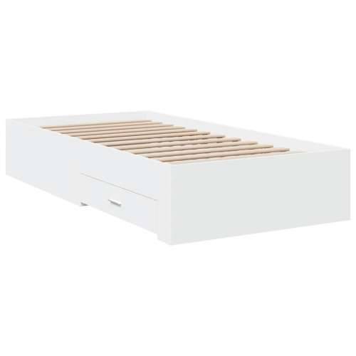 Okvir kreveta s ladicama bijeli 90 x 190 cm konstruirano drvo Cijena