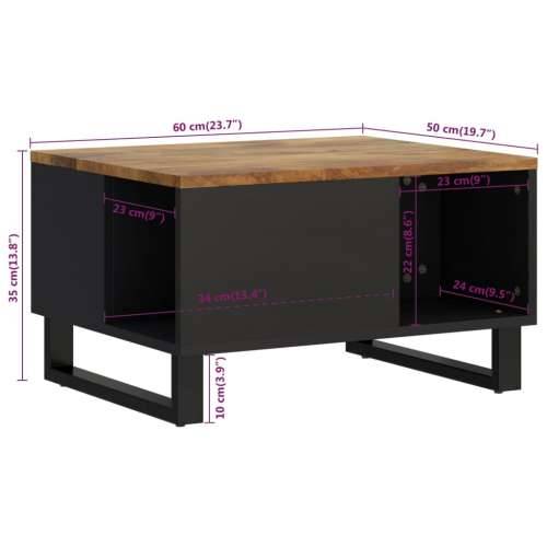 Stolić za kavu 60x50x35 cm od masivnog drva manga - boja meda 60 x 50 x 35 cm 1 Cijena