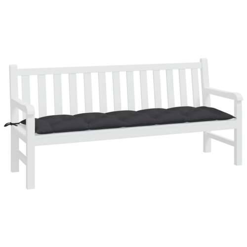 Jastuk za vrtnu klupu crni 180 x 50 x 7 cm od tkanine Oxford - Crna 180 x 50 x 7 cm 1 Cijena