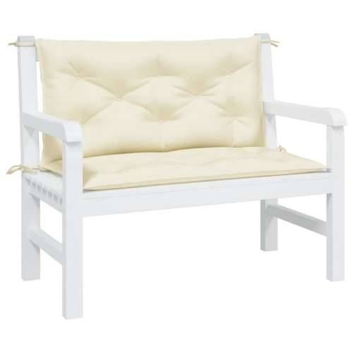 Jastuci za vrtnu klupu 2 kom krem 100x50x7 cm od tkanine Oxford - Krema 100 x 50 x 7 cm 2 Cijena