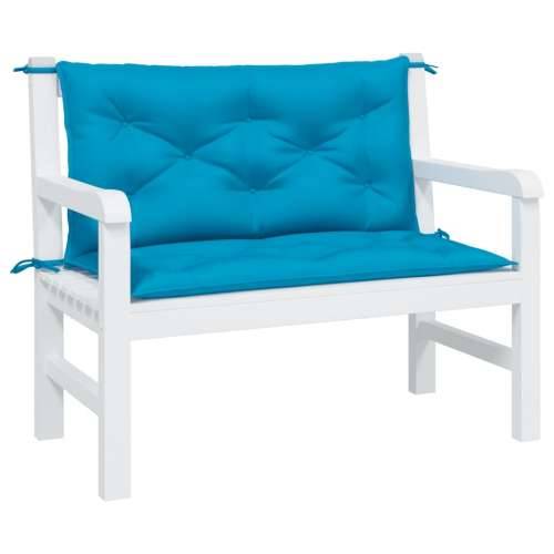 Jastuci za vrtnu klupu 2 kom svjetloplava od tkanine Oxford Svijetlo plava 100 x 50 x 7 cm 2 Cijena