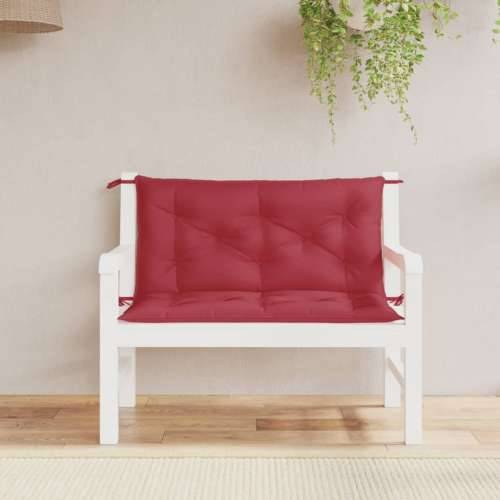 Jastuci za vrtnu klupu 2 kom Crvena vina tkanine Oxford - boja crnog vina 100 x 50 x 7 cm 2 Cijena