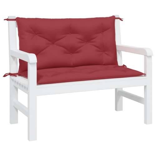 Jastuci za vrtnu klupu 2 kom Crvena vina tkanine Oxford - boja crnog vina 100 x 50 x 7 cm 2 Cijena