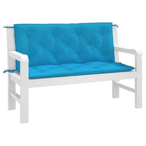 Jastuci za vrtnu klupu 2 kom svjetloplava od tkanine Oxford - Svijetlo plava 120 x 50 x 7 cm 2 Cijena